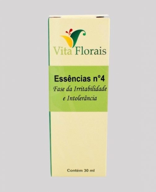 FLORAL PARA IRRITABILIDADE E INTOLERÂNCIA - ESSENCIAS Nº 4
