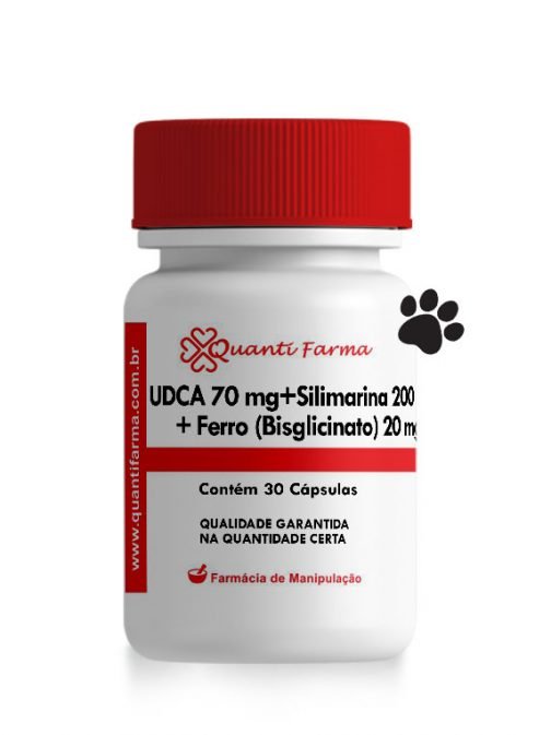 UDCA 70 mg + Silimarina 200 mg + Ferro (Bisglicinato) 20 mg - 60 CÁPSULAS